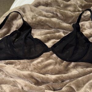 Elegant Black Sheer Bra